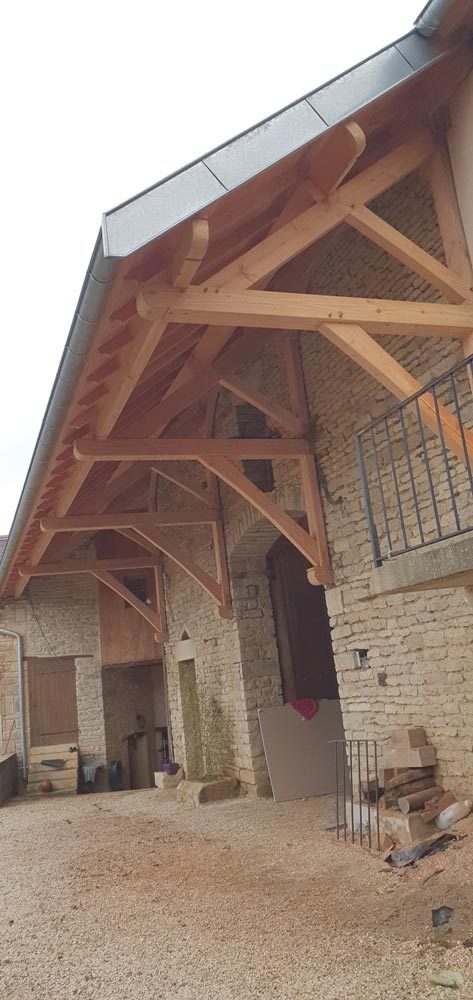 Ferme de charpente traditionnelle
