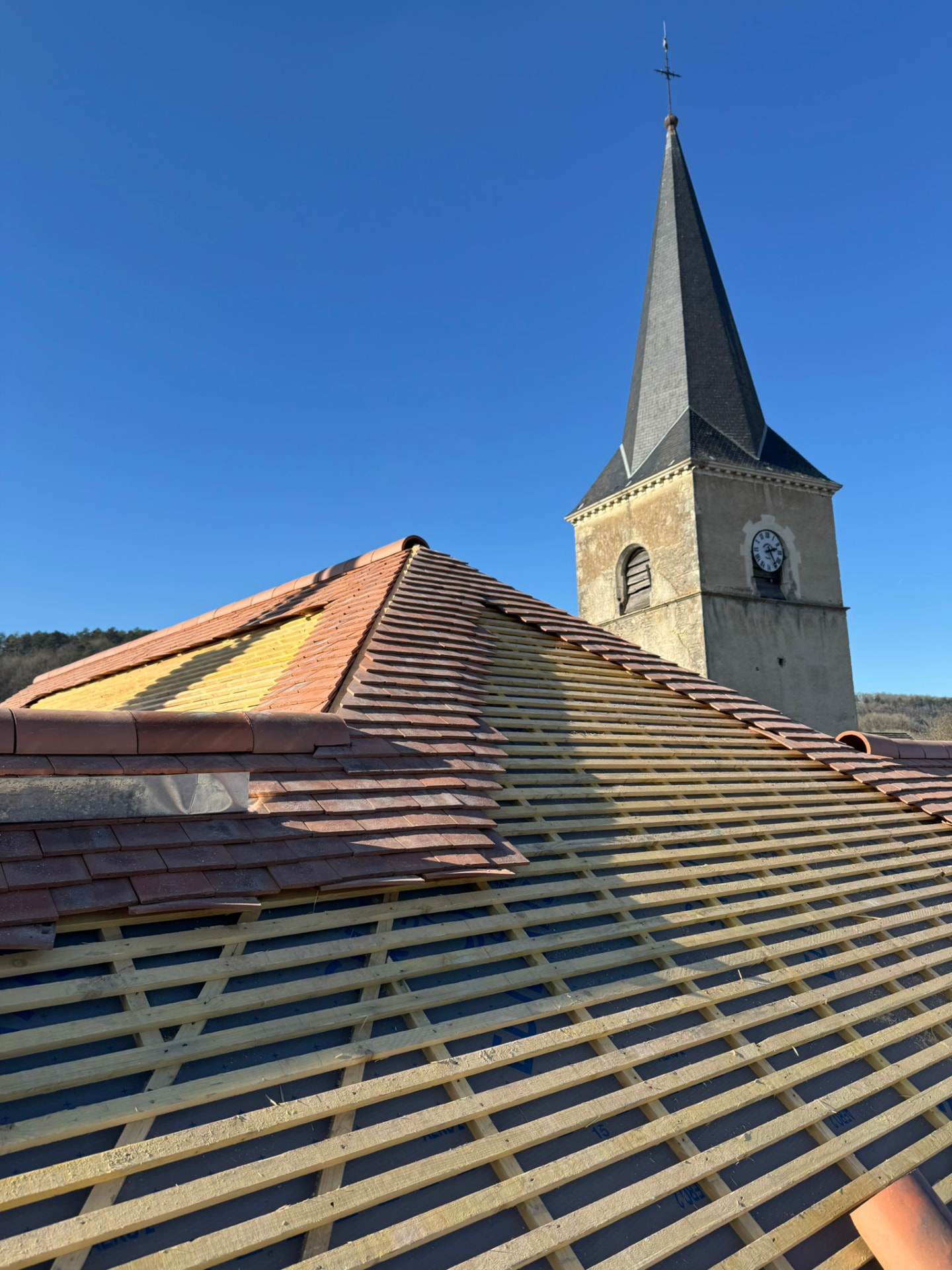 Vue aérienne de toitures