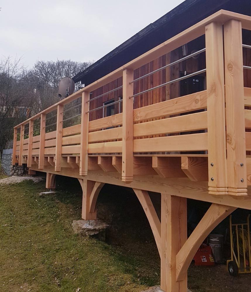 Terrasse bois sur pilotis